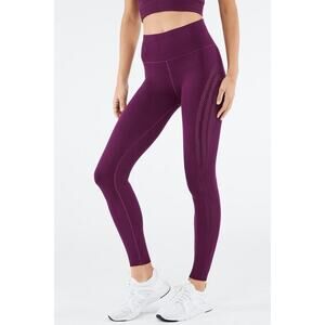 NWT FABLETICS High-Waisted SculptKnit® Dark Plum Legging | M